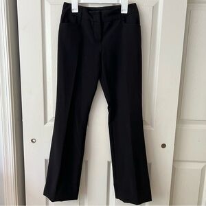 BCX Women Black Mid Rise Skinny Bootcut Flare Slacks  0‎ Office Dress Pants EUC